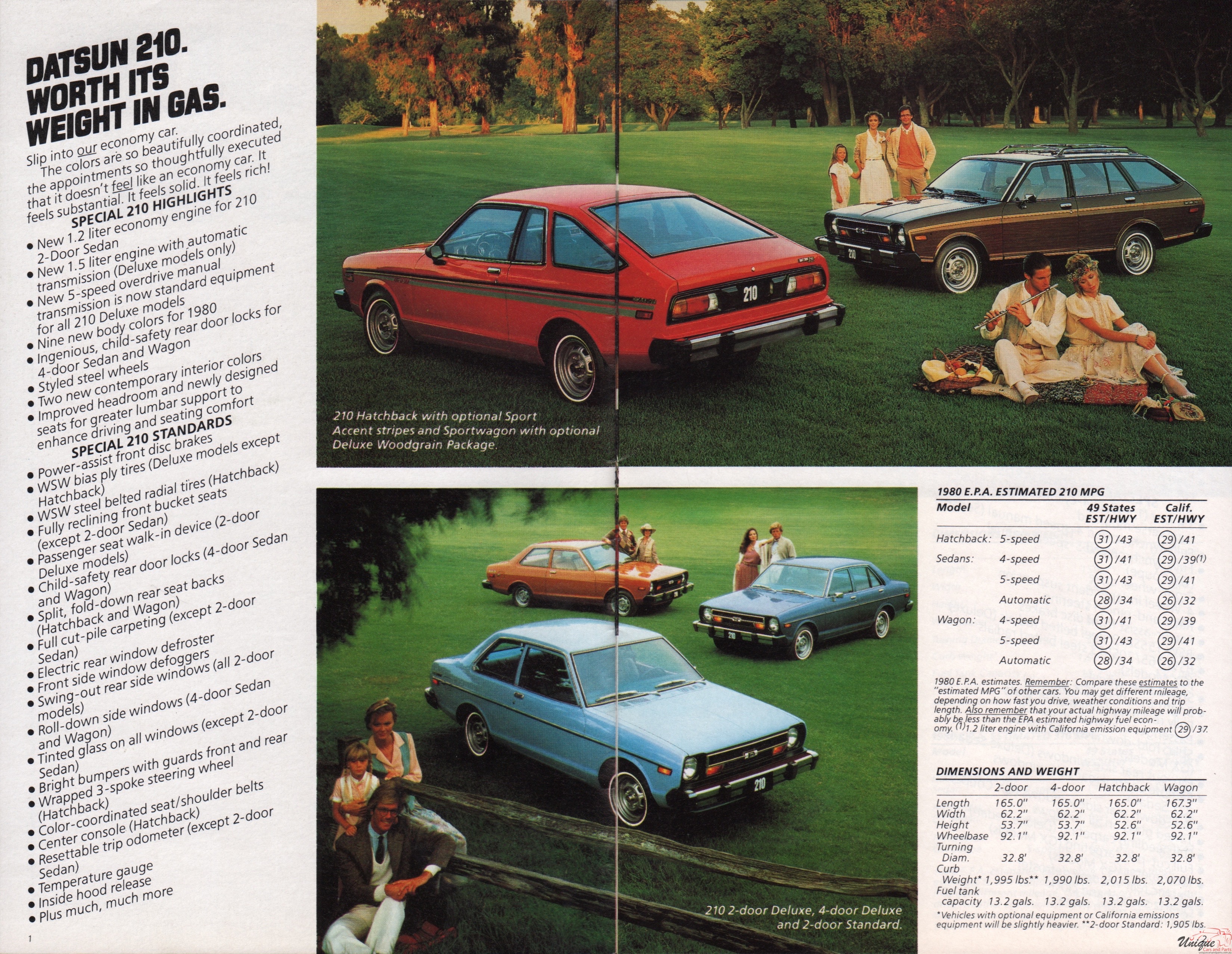 1980 Datsun Model Lineup Brochure Page 6